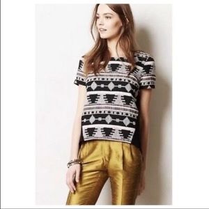 Anthropologie Sunday in Brooklyn Ellery woven top